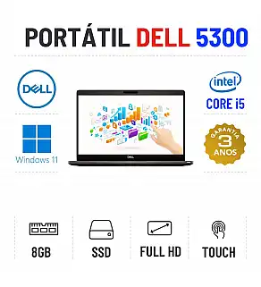 DELL LATITUDE 5300 | 13.3" TOUCH FULLHD | i5-8365u | 8GB RAM | 240GB SSD 