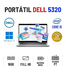 DELL LATITUDE 5320 | 13.3" FULLHD | i5-1145G7 | 16GB RAM | 240GB SSD | BATERIA NOVA