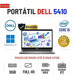 DELL LATITUDE 5410 | 14" FULLHD | i5-10210U | 16GB RAM | 240GB SSD | BATERIA NOVA