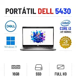 DELL LATITUDE 5430 | 14" FULLHD | i3-1215U = I7-8850H | 16GB RAM | 240GB SSD