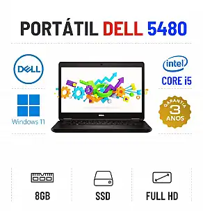 DELL LATITUDE 5480 | 14.1" FULLHD | i5-7440HQ | 8GB RAM | 240GB SSD