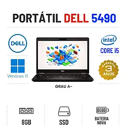 DELL LATITUDE 5490 | 14" | i5-8250u | 8GB RAM | 240GB SSD | BATERIA NOVA
