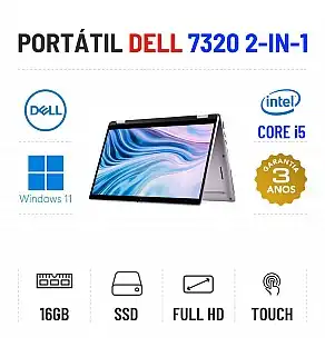 DELL LATITUDE 7320 2-IN-1 | 13.3" TOUCH FULLHD | I5-1145G7 | 16GB RAM | 480GB SSD DELL LATITUDE 7320 2-IN-1 | 13.3" TOUCH FULLHD | I5-1145G7 | 16GB RAM | 480GB SSD