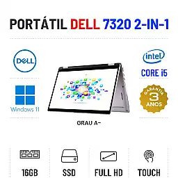 DELL LATITUDE 7320 2-IN-1 | 13.3" TOUCH FULLHD | I5-1140G7 | 16GB RAM | 240GB SSD