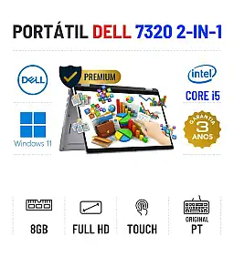 DELL LATITUDE 7320 2-IN-1 | 13.3" TOUCH FULLHD | I5-1140G7 | 8GB RAM | 240GB SSD