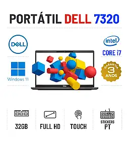 DELL LATITUDE 7320 | 13.3" TOUCH FULLHD | I7-1185G7 | 32GB RAM | 480GB SSD DELL LATITUDE 7320 | 13.3" TOUCH FULLHD | I7-1185G7 | 32GB RAM | 480GB SSD