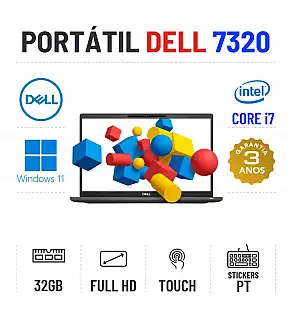DELL LATITUDE 7320 | 13.3" TOUCH FULLHD | I7-1185G7 | 32GB RAM | 480GB SSD DELL LATITUDE 7320 | 13.3" TOUCH FULLHD | I7-1185G7 | 32GB RAM | 480GB SSD