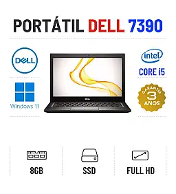 DELL LATITUDE 7390 | 13.3" FULLHD | i5-8350U | 8GB RAM | 240GB SSD