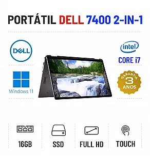 DELL LATITUDE 7400 2-IN-1 | 14" TOUCH FULLHD | i7-8665U | 16GB RAM | 480GB SSD