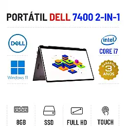 DELL LATITUDE 7400 2-IN-1 | 14" TOUCH FULLHD | i5-8365U | 8GB RAM | 240GB SSD