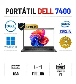 DELL LATITUDE 7400 | 14" FULLHD | i5-8365U | 8GB RAM | 240GB SSD