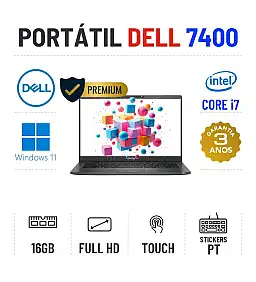 DELL LATITUDE 7400 | 14" TOUCH FULLHD | i7-8665U | 16GB RAM | 480GB SSD