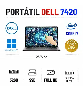 DELL LATITUDE 7420 | 14" FULLHD | i7-1185G7 | 32GB RAM | 480GB SSD