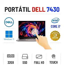 DELL LATITUDE 7430 | 14" TOUCH FULLHD | i7-1265U | 32GB RAM | 240GB SSD