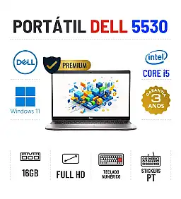 DELL LATITUDE 5530 | 15.6" FULLHD | i5-1235U | 16GB RAM | 240GB SSD | TECLADO NUMÉRICO