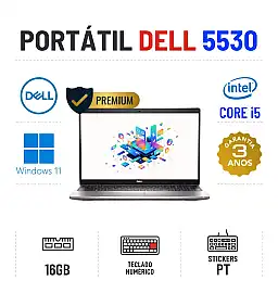 DELL LATITUDE 5530 | 15.6" | i5-1245U | 16GB RAM | 240GB SSD | TECLADO NUMÉRICO