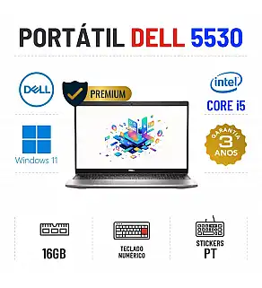 DELL LATITUDE 5530 | 15.6" | i5-1245U | 16GB RAM | 240GB SSD | TECLADO NUMÉRICO DELL LATITUDE 5530 | 15.6" | i5-1245U | 16GB RAM | 240GB SSD | TECLADO NUMÉRICO