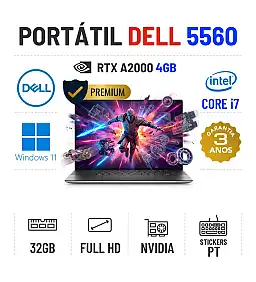 DELL PRECISION 5560 | 15.6" FULLHD | i7-11850H | 32GB RAM | 960GB SSD | RTX A2000 4GB