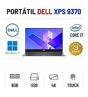 DELL XPS 13 9370 | 13.3" TOUCH 4K | i7-8550U | 8GB RAM | 240GB SSD