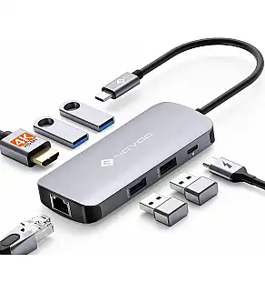 DOCK USB 7-IN-1 | HDMI | ETHERNET | USB-C | USB-A
