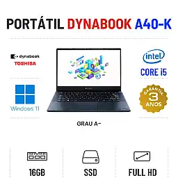 DYNABOOK TECRA A40-K | 14" FULLHD | I5-1240P | 16GB RAM | 240GB SSD | OFERTA DE OFFICE 2021
