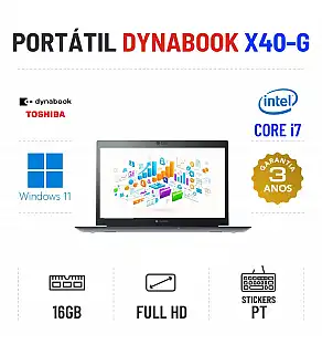 DYNABOOK PORTEGE X40-G | 14" FULLHD | I7-10510U | 16GB RAM | 480GB SSD