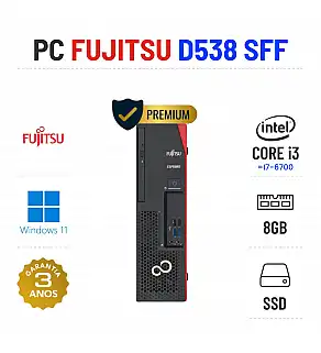 FUJITSU ESPRIMO D538 SFF | i3-9GEN=I7-6700 | 8GB RAM | 240GB SSD
