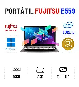 FUJITSU LIFEBOOK E559 | 15.6" FULLHD | i5-8265U | 16GB RAM | 480GB SSD