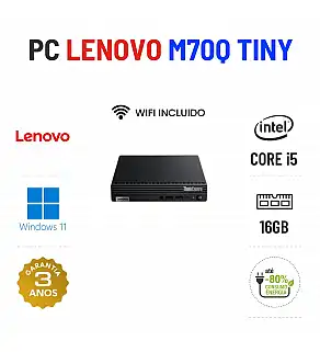 LENOVO THINKCENTRE M70Q MINI | i5-12400T | 16GB RAM | 240GB SSD | OFERTA DE OFFICE 2021