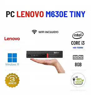 LENOVO THINKCENTRE M630E MINI | i3=i5-7300u | 8GB RAM | 240GB SSD | OFERTA DE OFFICE