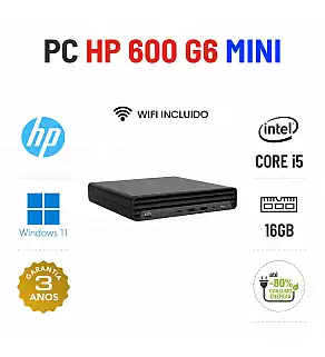 HP PRODESK 600 G6 MICRO/MINI | i5-10500T | 16GB RAM | 240GB SSD | OFERTA DE OFFICE 2021