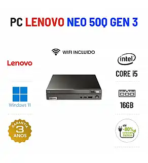 LENOVO THINKCENTRE NEO 50Q MINI | i5-13420H | 16GB RAM | 480GB SSD | NEW OPEN BOX | OFERTA DE OFFICE