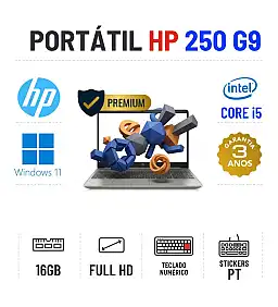 HP 250 G9 | 15.6'' FULLHD | I5-1235U | 16GB RAM | 240GB SSD
