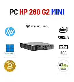 HP 260 G2 MICRO/MINI | i5-6200U | 8GB RAM | SSD | OFERTA DE OFFICE 2021