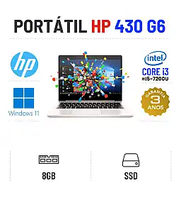 HP PROBOOK 430 G6 | 13.3" | I3-8145U = I5-7200U | 8GB RAM | SSD 