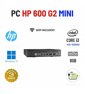 HP ELITEDESK 600 G2 MINI | i3 = i5-6200U | 8GB RAM | 240GB SSD | OFERTA DE OFFICE 2021