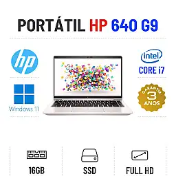 HP ELITEBOOK 640 G9 | 14'' FULLHD | I7-1265U | 16GB RAM | 480GB SSD