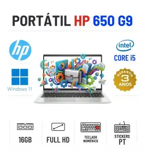 HP ELITEBOOK 650 G9 | 15.6'' FULLHD | I5-1235U | 16GB RAM | 240GB SSD | TECLADO NUMÉRICO HP ELITEBOOK 650 G9 | 15.6'' FULLHD | I5-1235U | 16GB RAM | 240GB SSD | TECLADO NUMÉRICO