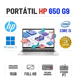 HP ELITEBOOK 650 G9 | 15.6'' FULLHD | I5-1235U | 16GB RAM | 480GB SSD | TECLADO NUMÉRICO