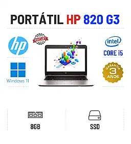 HP ELITEBOOK 820 G3 | 12" | i5-6200u | 8GB RAM | SSD HP ELITEBOOK 820 G3 | 12" | i5-6200u | 8GB RAM | SSD