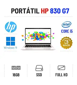 HP ELITEBOOK 830 G7 | 13.3" FULLHD | I5-10310U | 16GB RAM | 240GB SSD