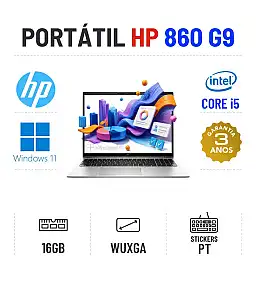 HP ELITEBOOK 860 G9 | 16" WUXGA | i5-1245U | 16GB RAM | 240GB SSD | TECLADO NUMÉRICO HP ELITEBOOK 860 G9 | 16" WUXGA | i5-1245U | 16GB RAM | 240GB SSD | TECLADO NUMÉRICO