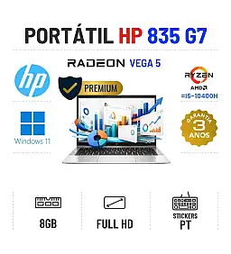 HP ELITEBOOK 835 G7 | 13.3'' FULLHD | RYZEN 3 PRO 4450U > I5-10400H | 8GB RAM | 240GB SSD