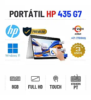 HP PROBOOK X360 435 G7 | 13.3" TOUCH FULLHD | RYZEN 3 = i7-7700HQ | 8GB RAM | 240GB SSD HP PROBOOK X360 435 G7 | 13.3" TOUCH FULLHD | RYZEN 3 = i7-7700HQ | 8GB RAM | 240GB SSD
