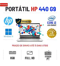 HP PROBOOK 440 G9 | 14" FULLHD | i3-1215U=i5-1145G7 | 8GB RAM | SSD