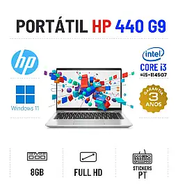 HP PROBOOK 440 G9 | 14" FULLHD | i3-1215U=i5-1145G7 | 8GB RAM | 240GB SSD