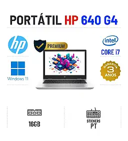 HP PROBOOK 640 G4 | 14'' | i7-8650u | 16GB RAM | 240GB SSD