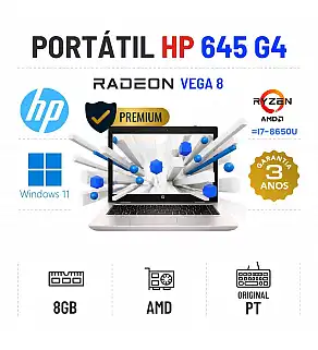 HP PROBOOK 645 G4 | 14'' | RYZEN 5 PRO 2500U=I7-8650U | 8GB RAM | 240GB SSD | RADEON VEGA 8 HP PROBOOK 645 G4 | 14'' | RYZEN 5 PRO 2500U=I7-8650U | 8GB RAM | 240GB SSD | RADEON VEGA 8