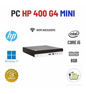 HP PRODESK 400 G4 MINI | i5-8400T | 8GB RAM | 240GB SSD | OFERTA DE OFFICE 2021