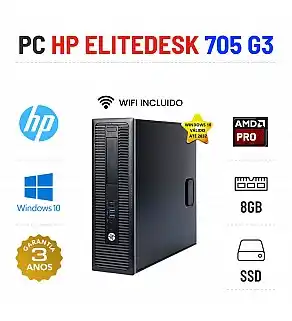 HP ELITEDESK 705 G3 SFF | AMD PRO A6-8570 | 8GB RAM | 240GB SSD